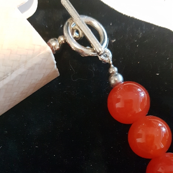 Real Red Carnelian Choker - Picture 4 of 5